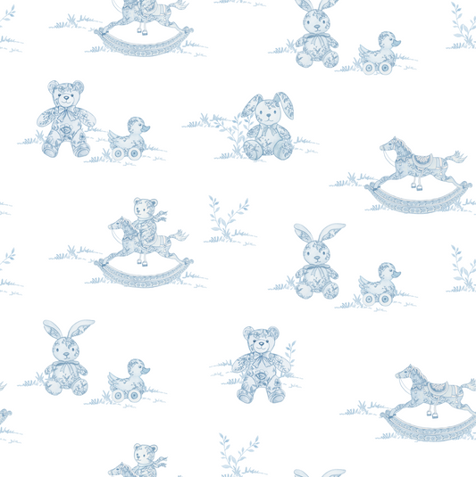 Vintage Toile | Digital Print (Blue)