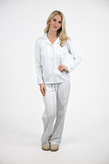 Starlight Stripes  | LS Long Pajama Set (Blue Women's) thumbnail 3