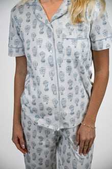 Little Explorer | SS Long Pajama Set (Blue Women's) thumbnail 4