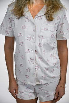 Celestial Linework | Short Pajama Set (Pink Women's) thumbnail 4