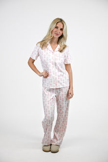 Little Explorer | SS Long Pajama Set (Pink Women's) thumbnail 3