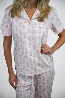 Little Explorer | SS Long Pajama Set (Pink Women's) thumbnail 4