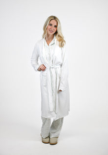 White/Green Scalloped | Robe (Women's) thumbnail 3