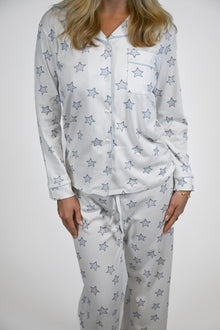 Celestial Linework | LS Long Pajama Set (Blue Women's) thumbnail 4