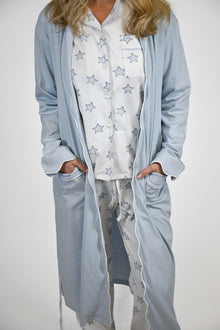 Celestial Linework | LS Long Pajama Set (Blue Women's) thumbnail 6