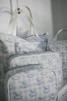 Pony Parlor | Small Cosmetic Pouch (Blue) thumbnail 5