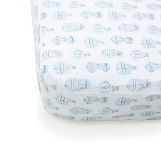 Little Explorer | Blue Crib Sheet