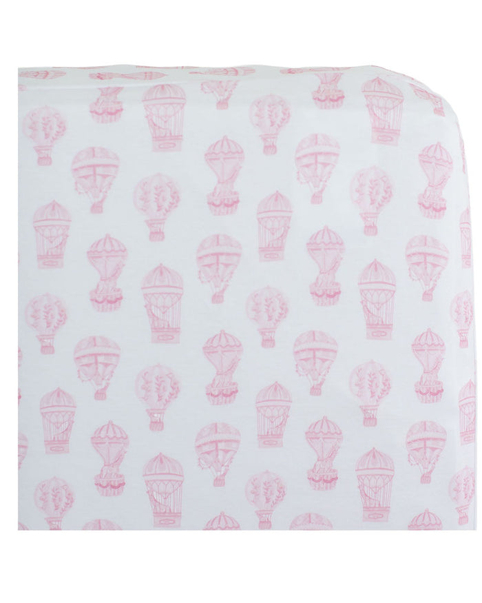 Little Explorer | Pink Crib Sheet