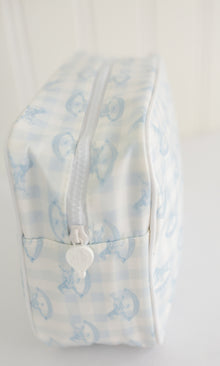 Pony Parlor | Small Cosmetic Pouch (Blue) thumbnail 3
