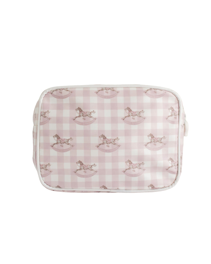 Pony Parlor  | Small Cosmetic Pouch (Pink)