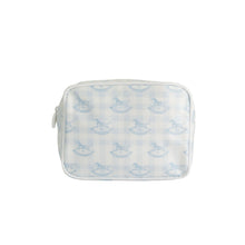 Pony Parlor | Small Cosmetic Pouch (Blue) thumbnail 1