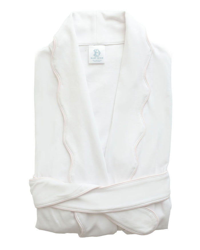White/Pink Scalloped | Robe (Women's)