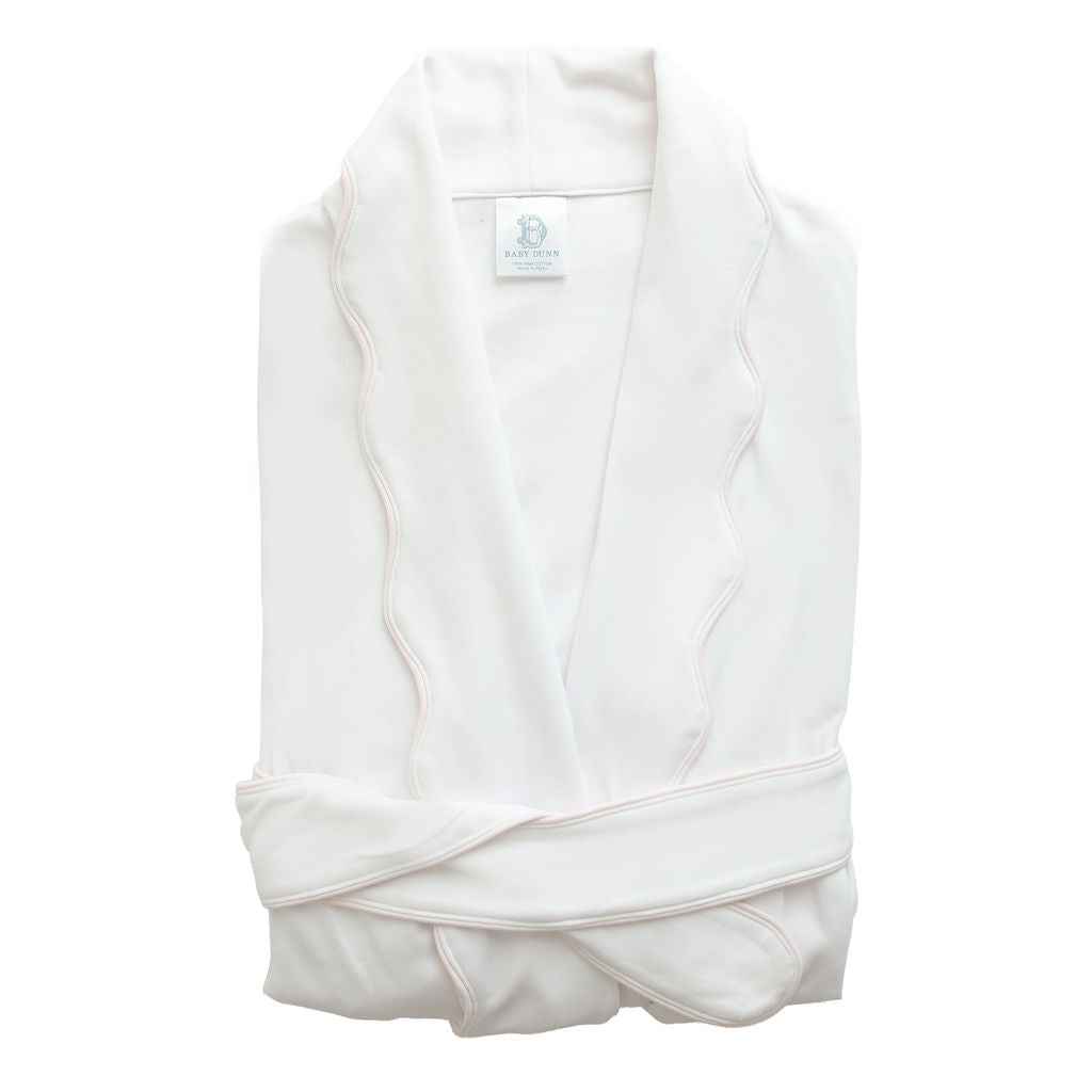 White/Pink Scalloped | Robe (Women's)