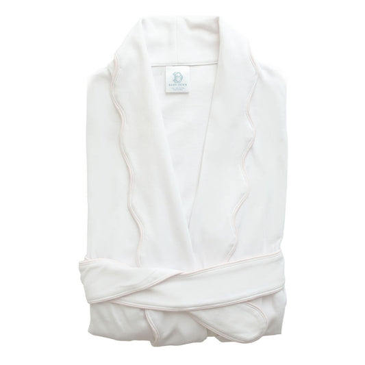 White/Pink Scalloped | Robe (Women's)