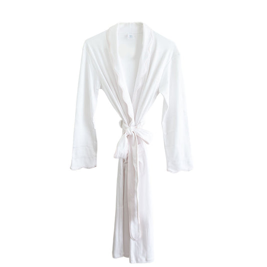 White/Pink Scalloped | Robe (Women's)