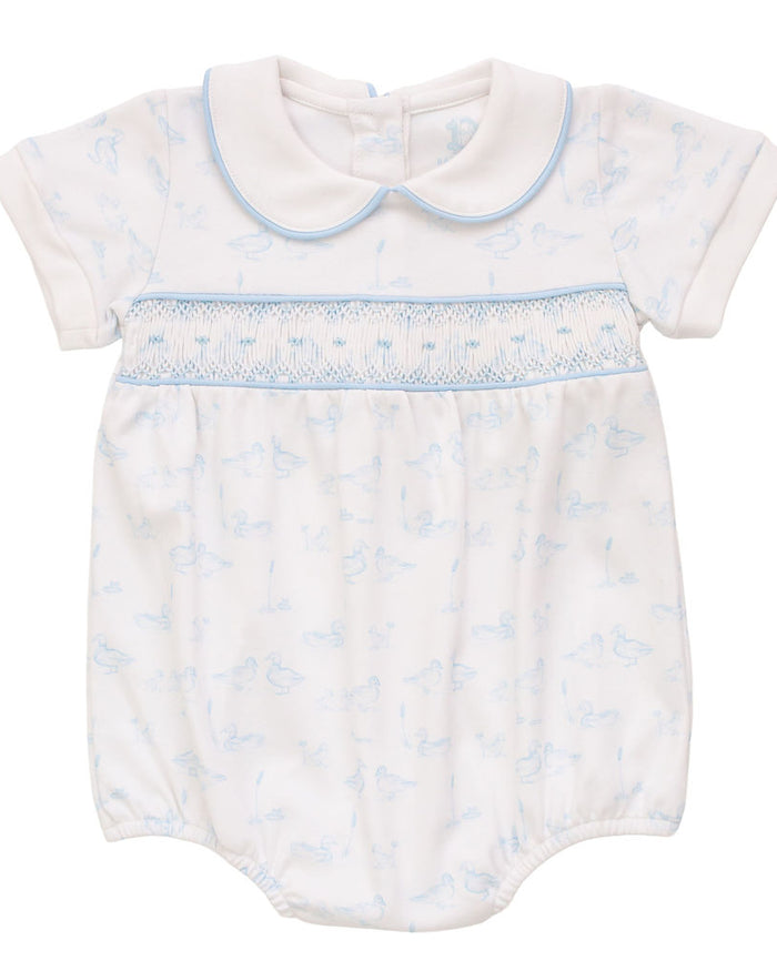 Little Duckling | Short Sleeve Smocked Bubble