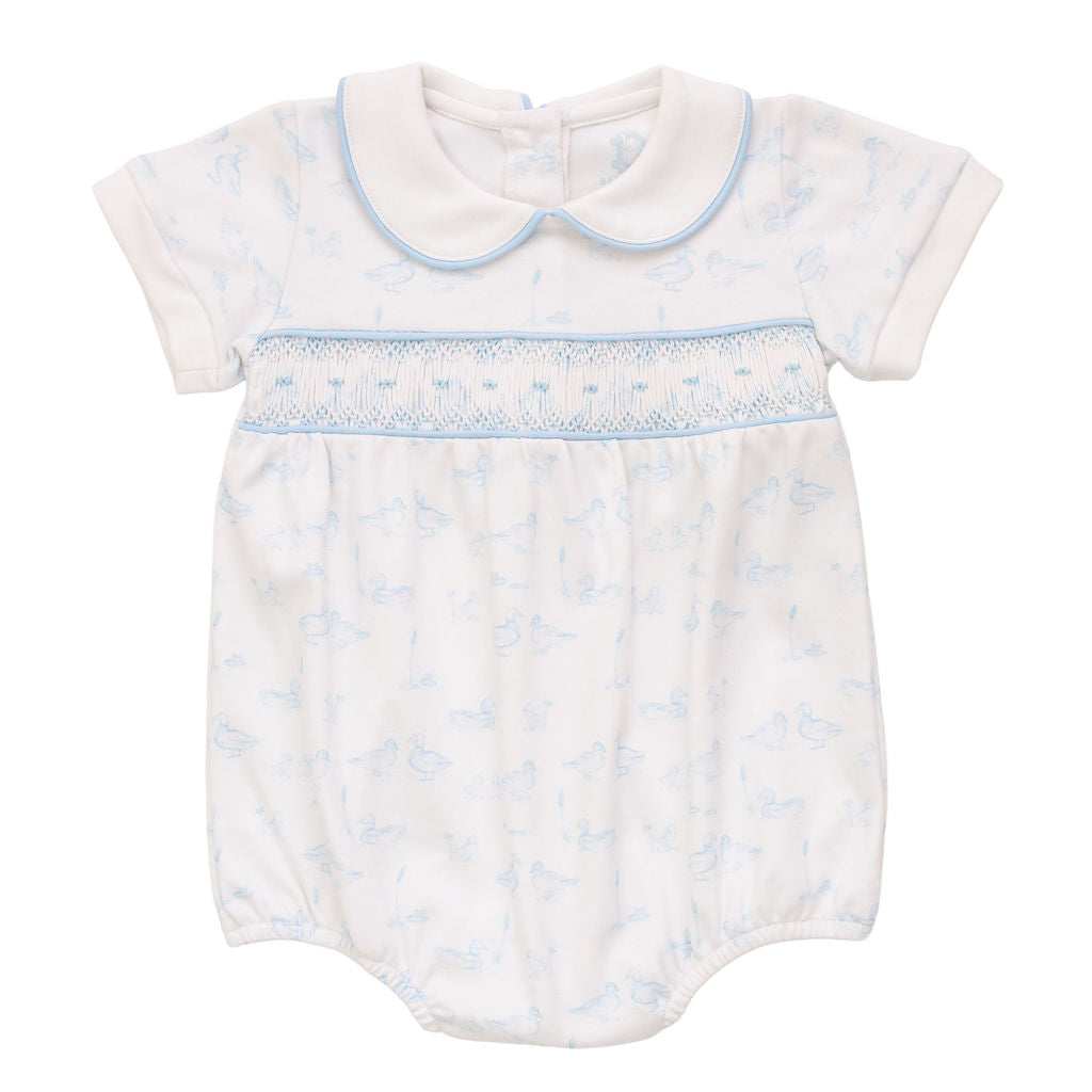 Little Duckling | Short Sleeve Smocked Bubble