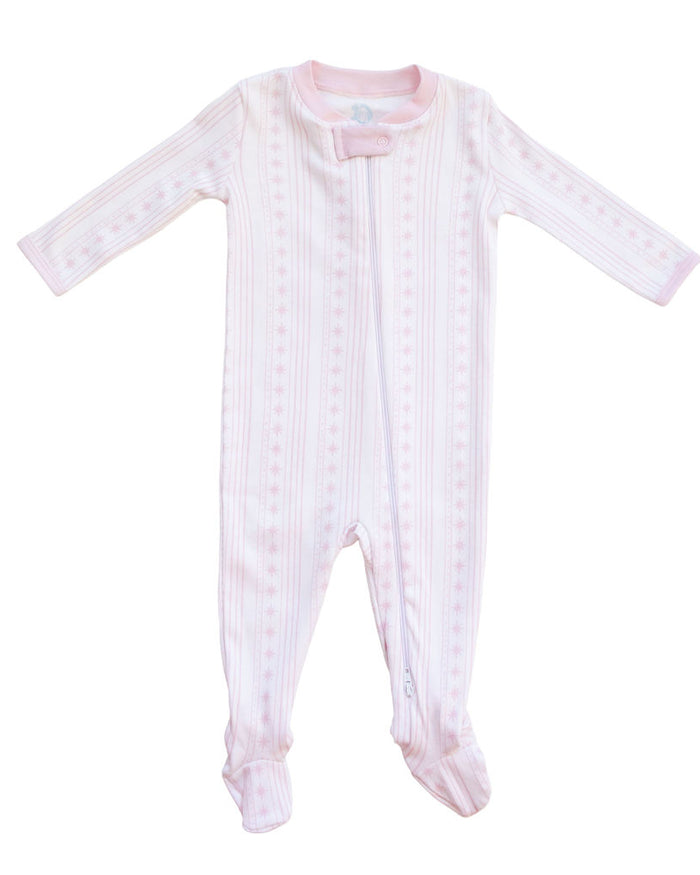 Starlight Stripes | Footie (Pink) (Pre-Order)