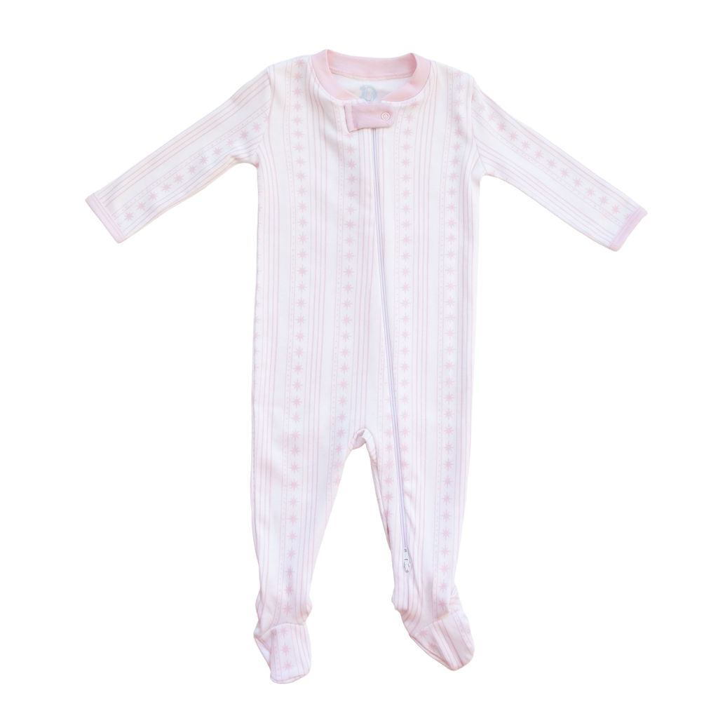 Starlight Stripes | Footie (Pink) (Pre-Order)