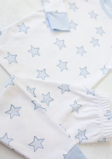 Celestial Linework | Baby Long Pajamas (Blue) thumbnail 3