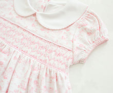 Fairway Toile | Short Sleeve Smocked Bubble (Pink) thumbnail 5