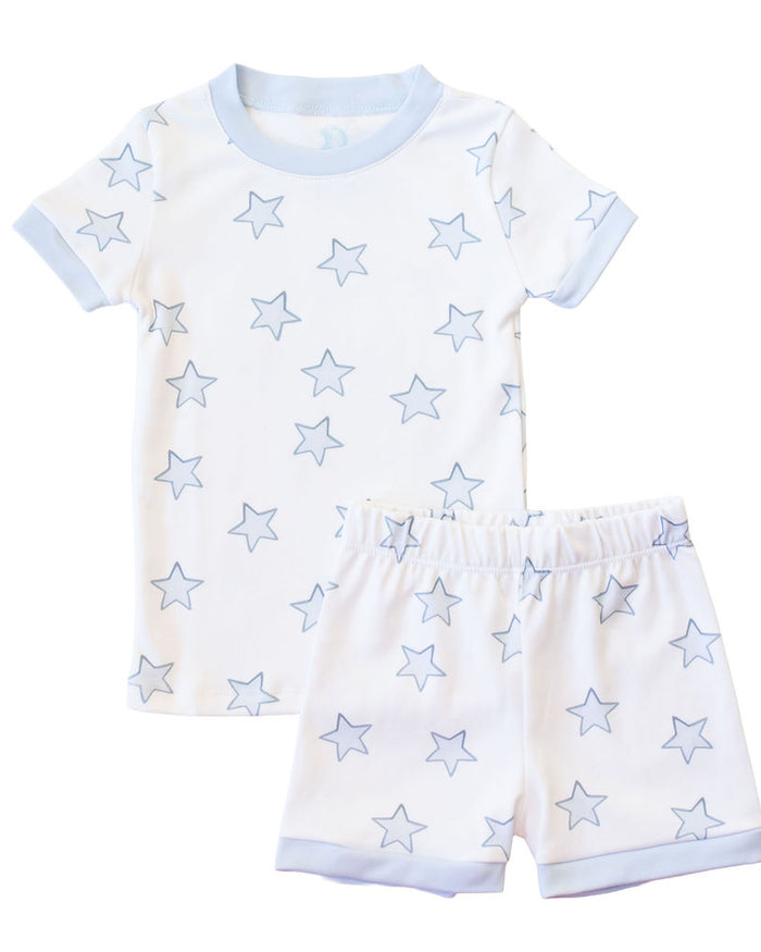 Celestial Linework | Short Pajamas (Blue)