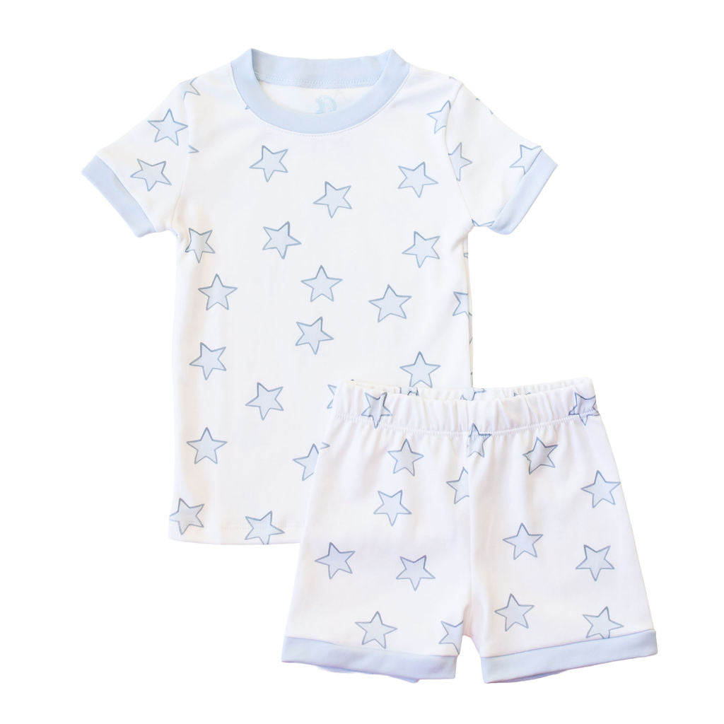 Celestial Linework | Short Pajamas (Blue)