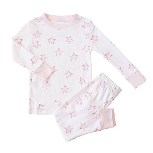 Celestial Linework | Long Pajamas (Pink)