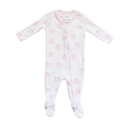 Celestial Linework | Footie (Pink)