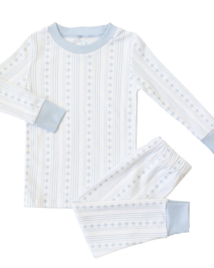 Starlight Stripes | Long Pajamas (Blue)