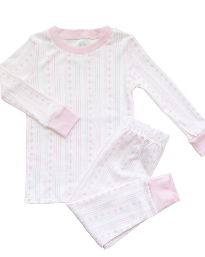 Starlight Stripes | Long Pajamas (Pink)