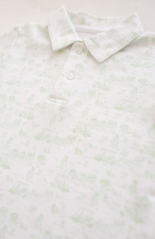 Fairway Toile | Polo (Green)