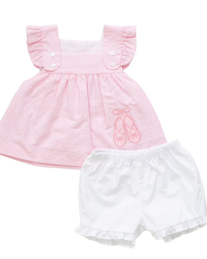 Blush Ballet | Sleeveless Bloomer Set
