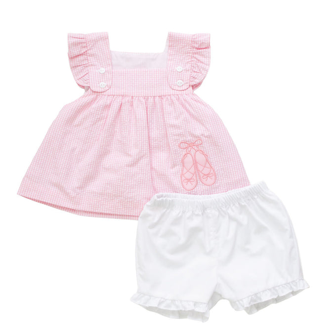 Blush Ballet | Sleeveless Bloomer Set