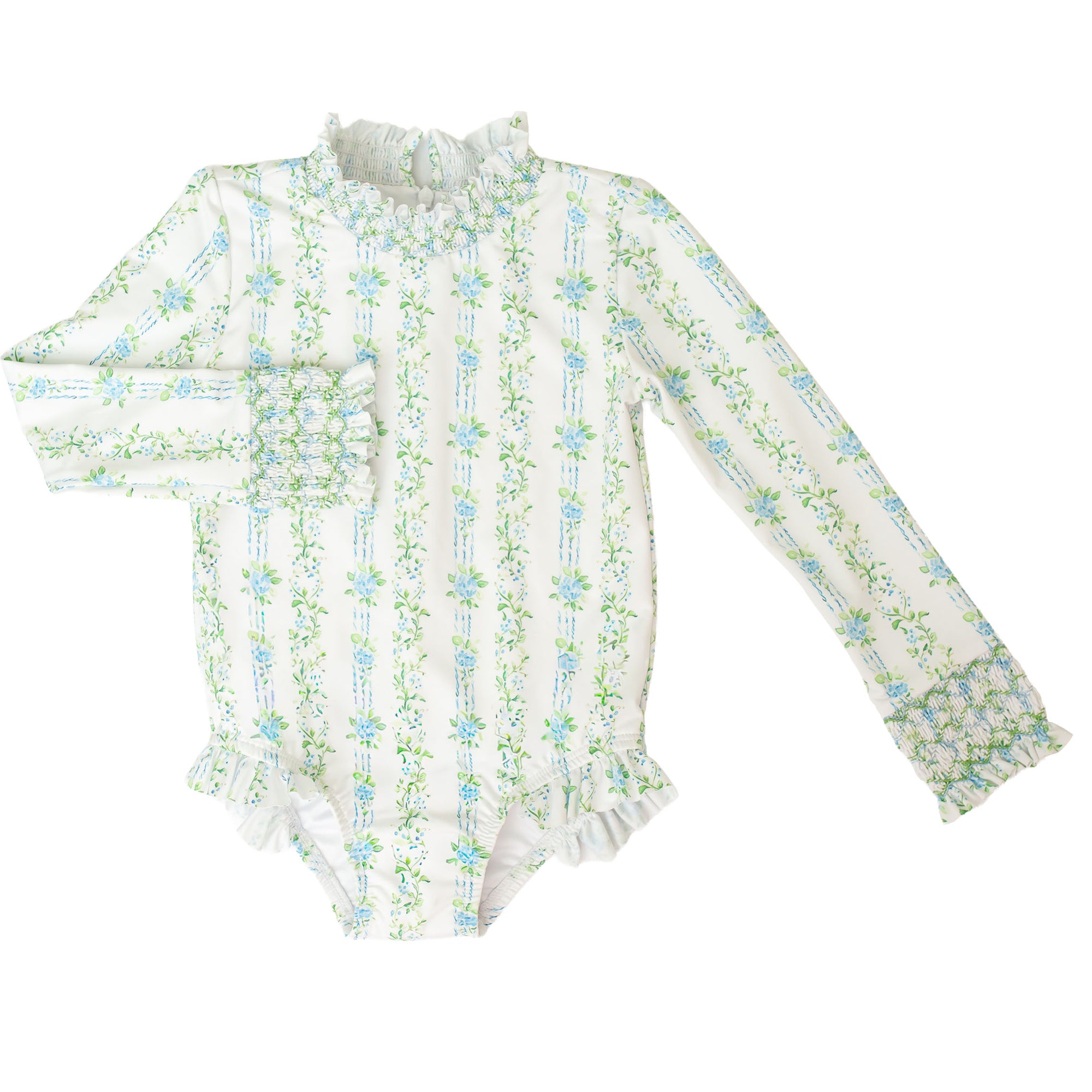 Seaside Garden | Long Sleeve One Piece