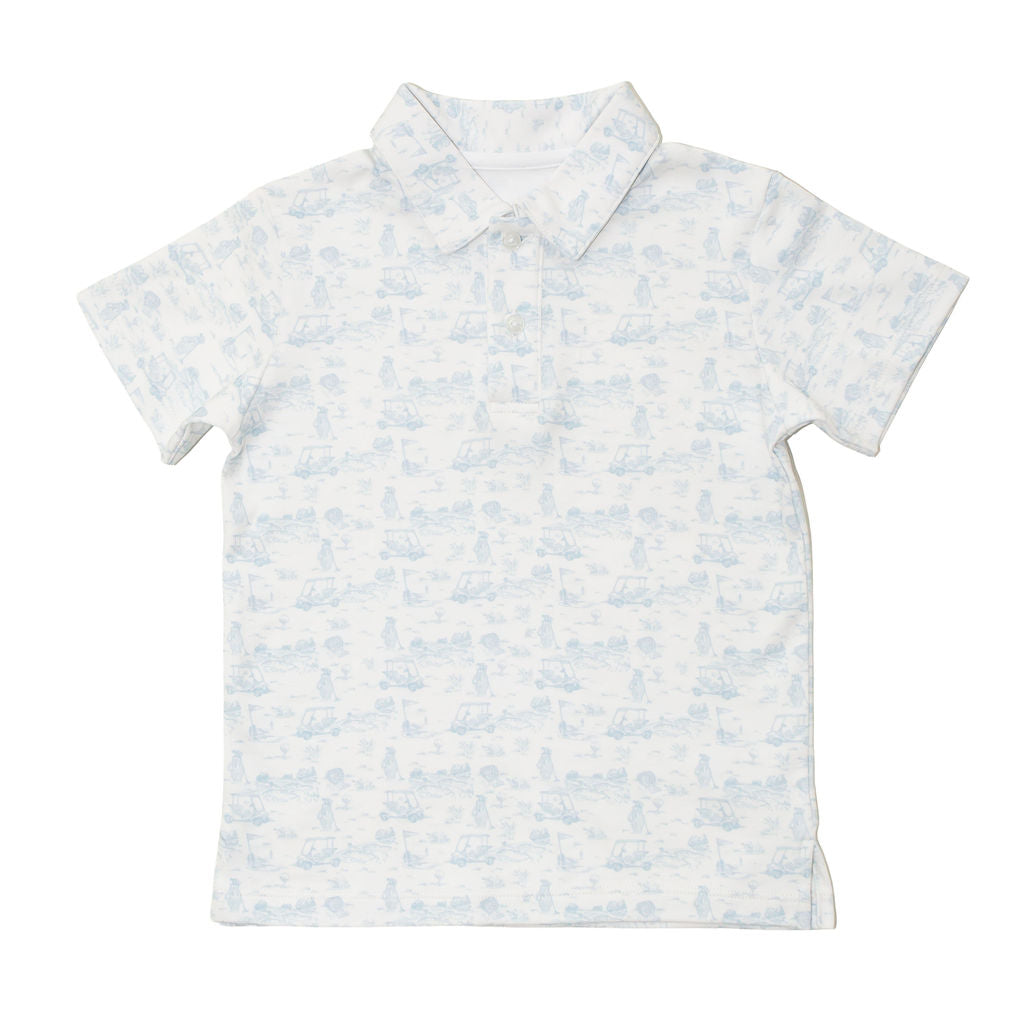 Fairway Toile | Polo (Blue)