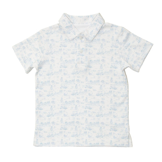 Fairway Toile | Polo (Blue)