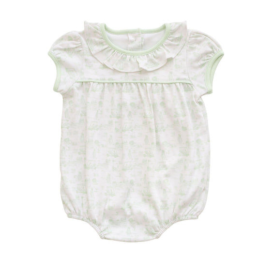 Fairway Toile | Short Sleeve Bubble (Green)