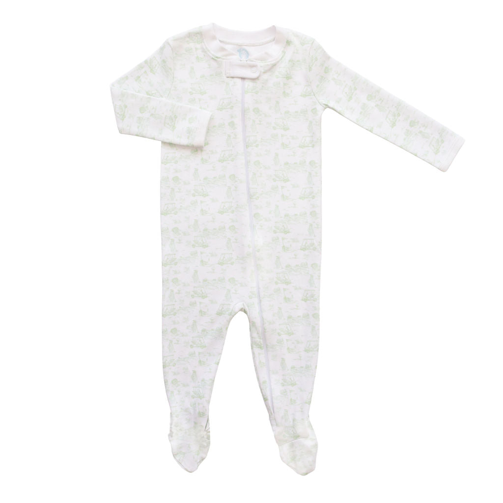 Fairway Toile | Footie (Green)