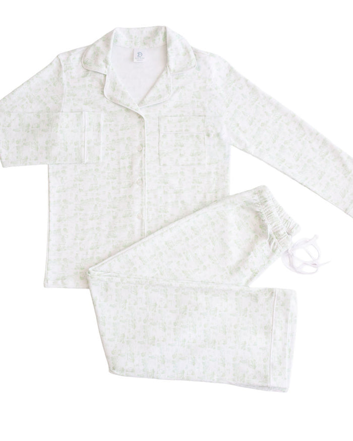 Fairway Toile | LS Long Pajama Set (Women's)