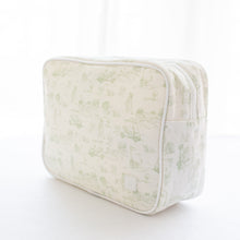 Fairway Toile | Large Cosmetic Pouch (Green) thumbnail 4