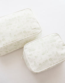Fairway Toile | Large Cosmetic Pouch (Green) thumbnail 6