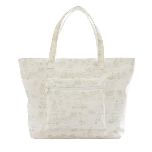 Fairway Toile | Tote (Green)