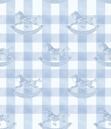 Pony Parlor | Large Cosmetic Pouch (Blue) thumbnail 2