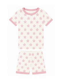 Celestial Linework | Short Pajamas (Pink) thumbnail 1