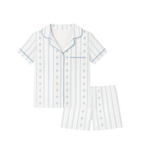 Starlight Stripes  | Short Pajama Set (Blue) thumbnail 1