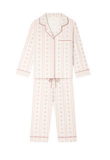 Starlight Stripes | LS Long Pajama Set (Pink Women's) thumbnail 1