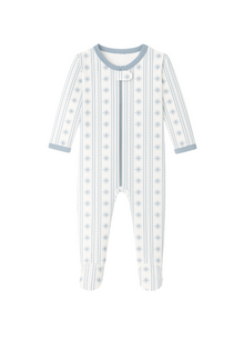Starlight Stripes | Footie (Blue) thumbnail 1