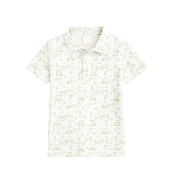 Fairway Toile | Polo (Green)