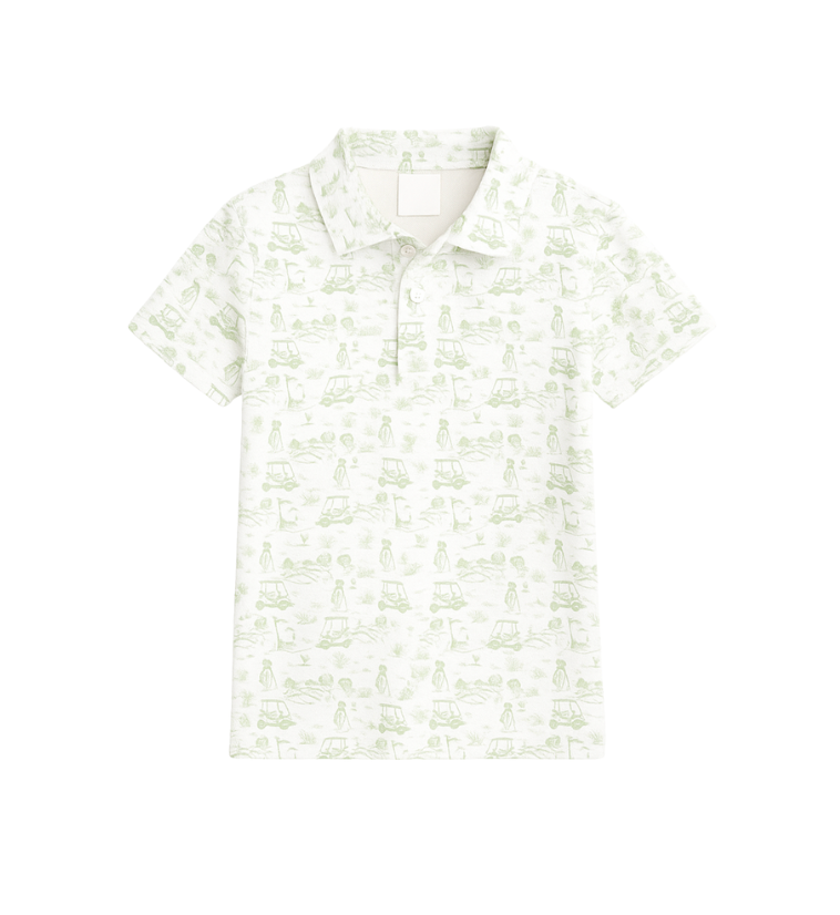 Fairway Toile | Polo (Green)